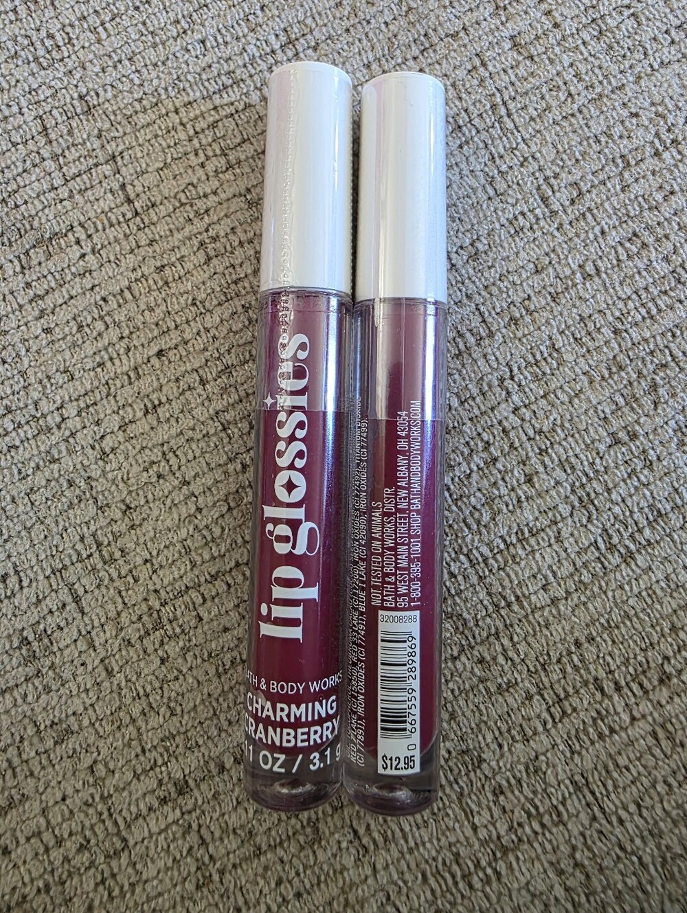NEW Bath & Body Works Charming Cranberry Lip Glossies